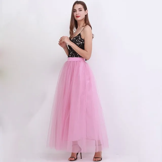 4 Layer Tulle Bouffant Puffy Fashion Tutu Skirt