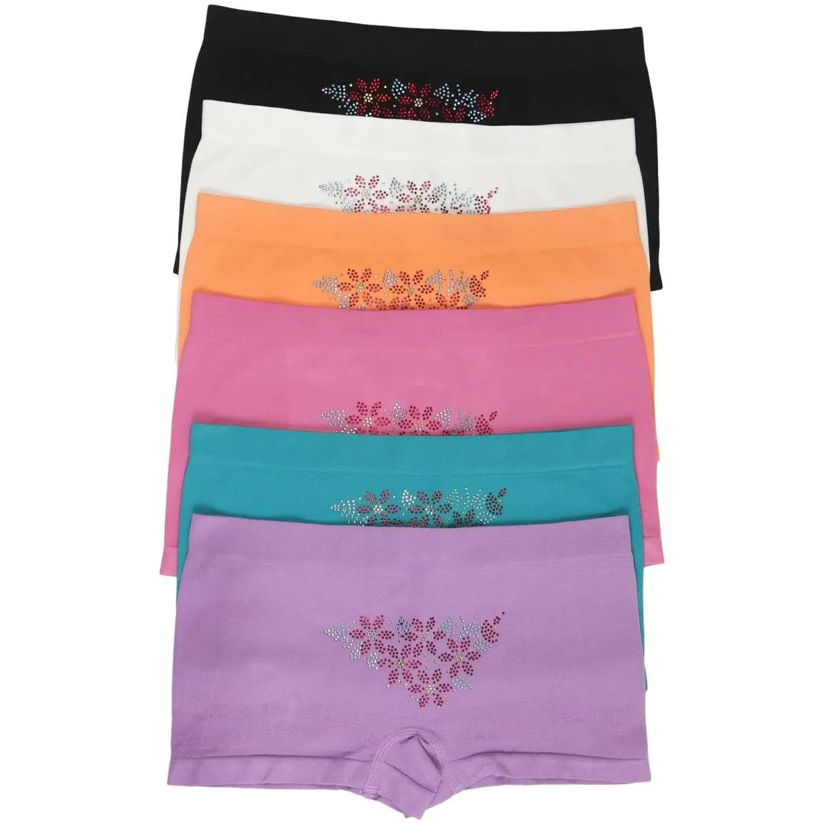 6-Pack: Seamless Stretch Cheeky Boyshort Panty