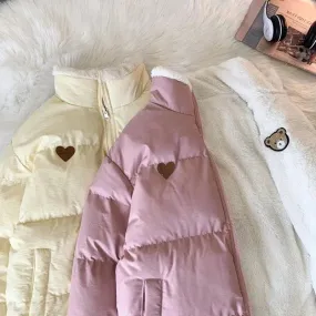 Aiertu - Marshmallow Hot Chocolate Love Bear Reversable Warm Sweater Dark Academia Kawaii Academia Y2K Cottagecore Coquette Fairycore Dollette Princesscore