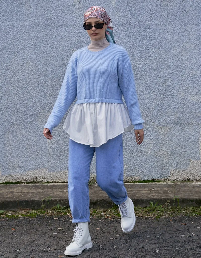 Alana Wool Top With Shirt