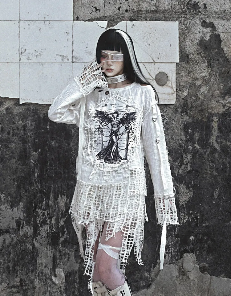 [Blood Supply] Madhouse Distressed Sweatshirt