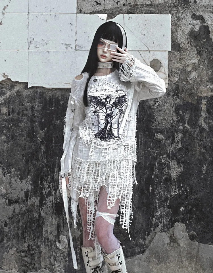 [Blood Supply] Madhouse Distressed Sweatshirt
