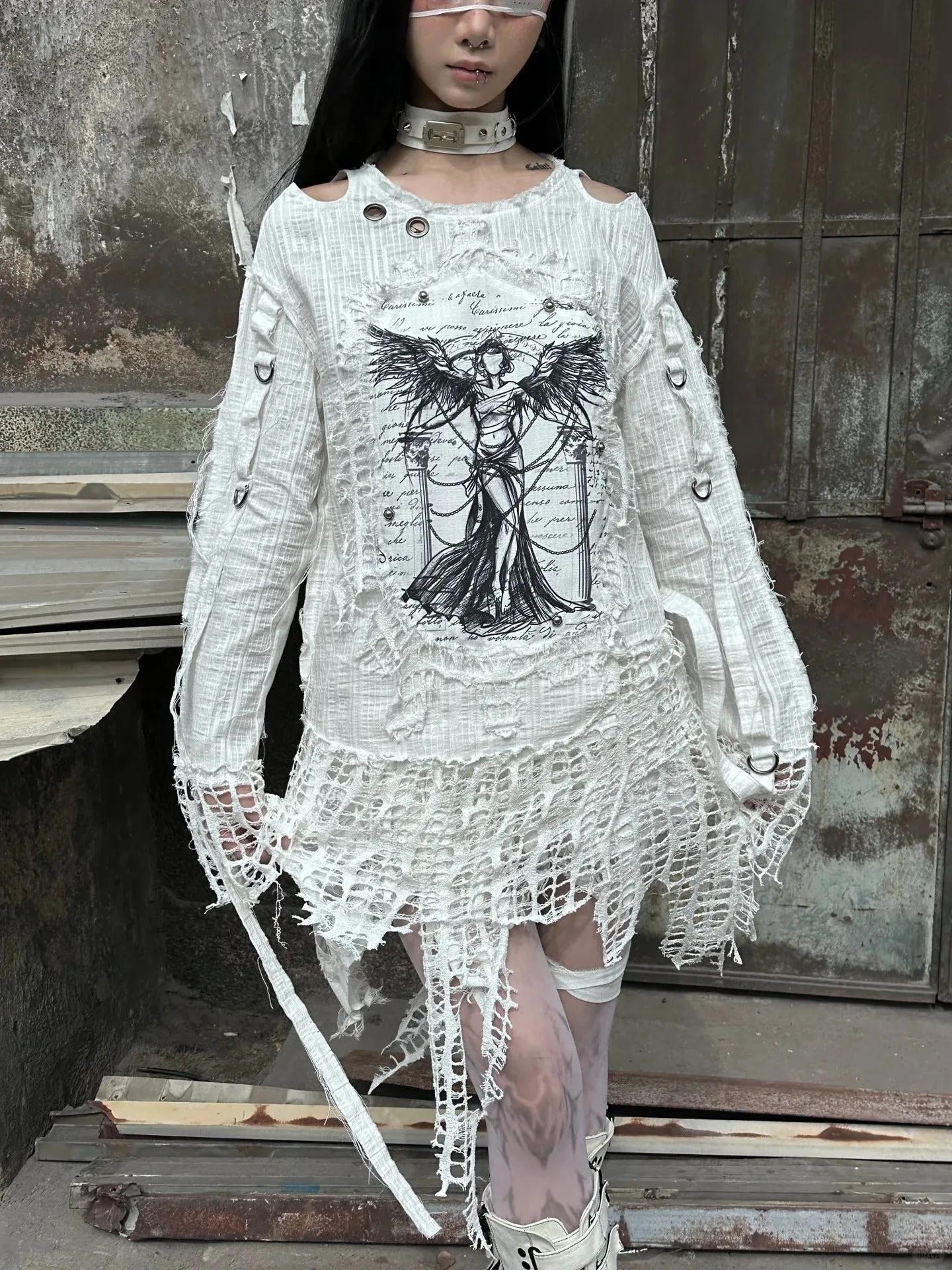 [Blood Supply] Madhouse Distressed Sweatshirt