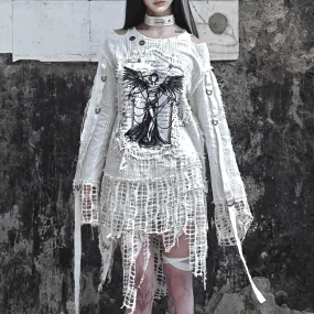 [Blood Supply] Madhouse Distressed Sweatshirt