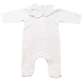 Classic Every Day White Ruffle Onesie