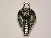 Cobra Snake Head Genuine American Pewter Charm