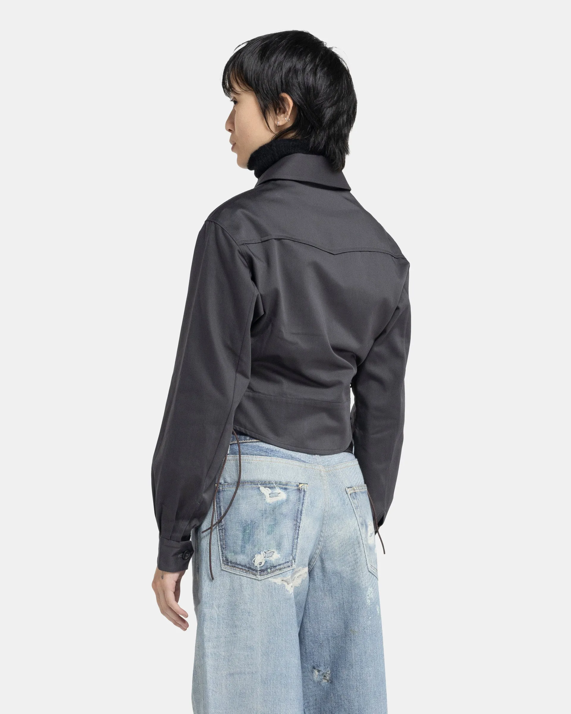 Doll Blouson in Ash Black