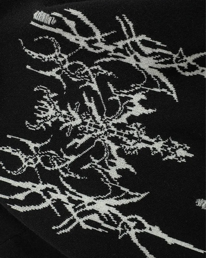 Gothic Distressed Knit Sweater