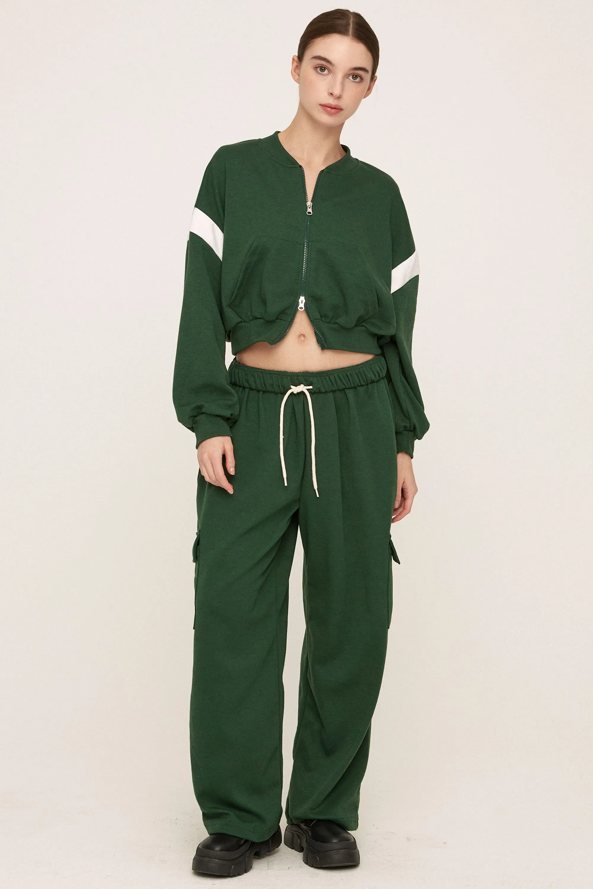 Hailey Cropped Varsity Jacket