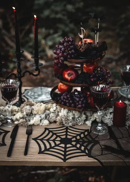 Halloween Spiderweb Place Mats x 4