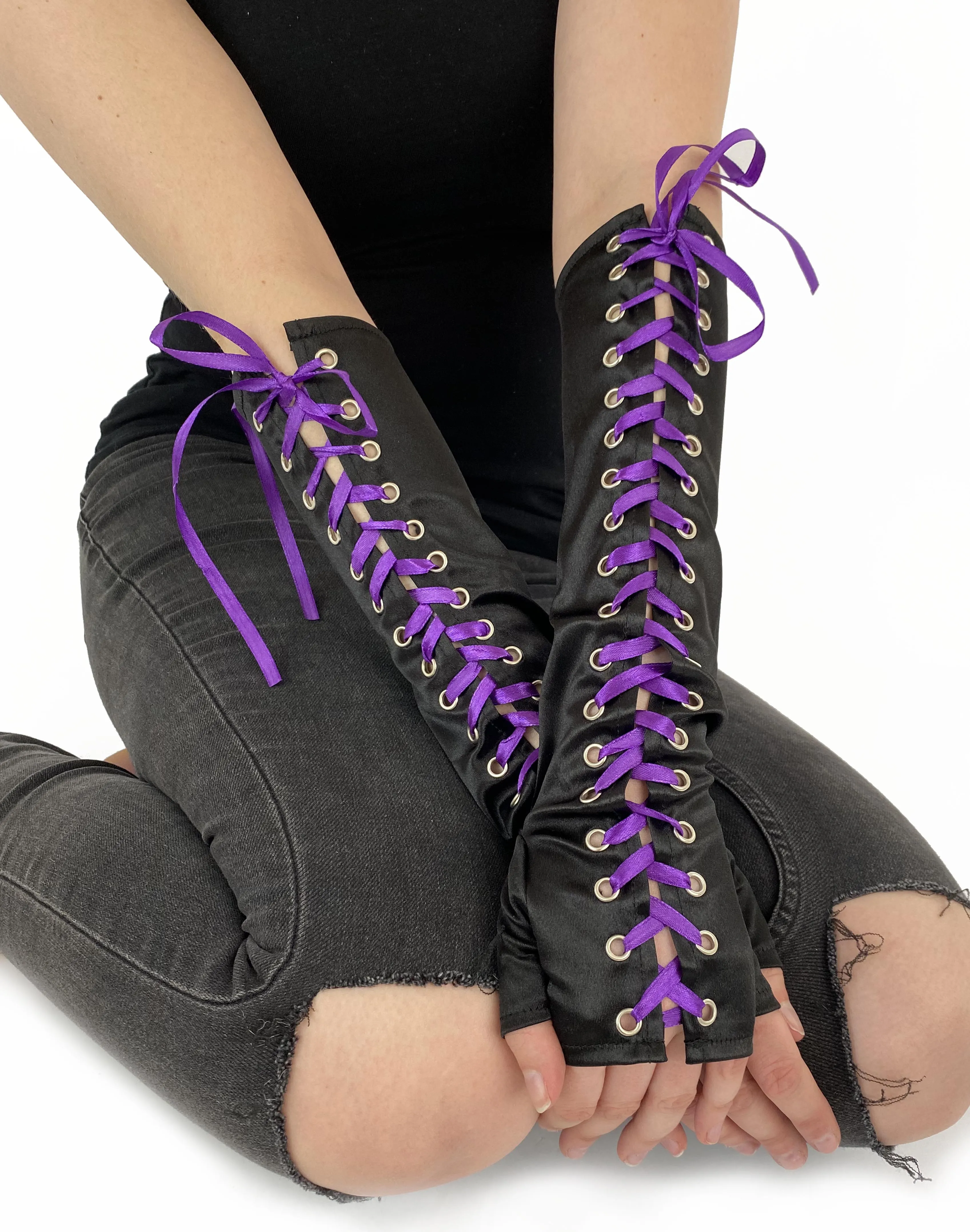 Lace Up Gloves