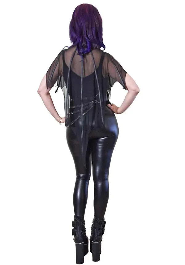 Leutogi Mesh Bat Wing | PONCHO TOP