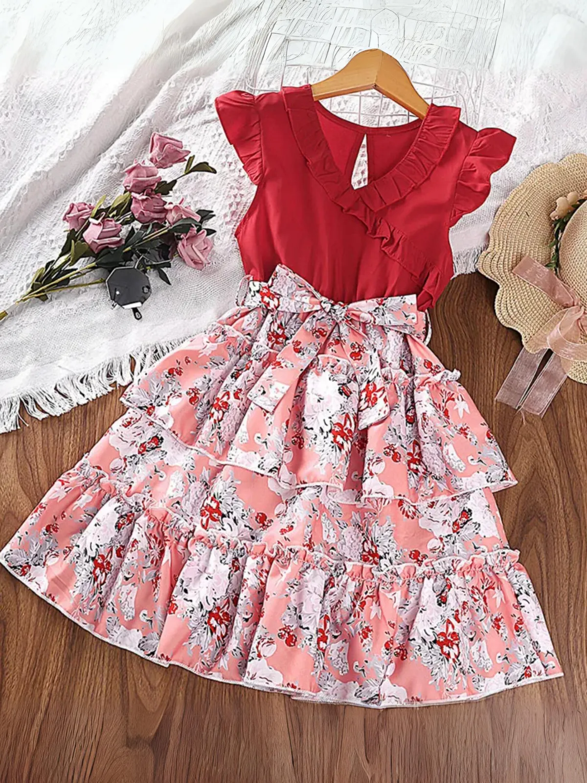 Little Wildflower Layered Floral Dress