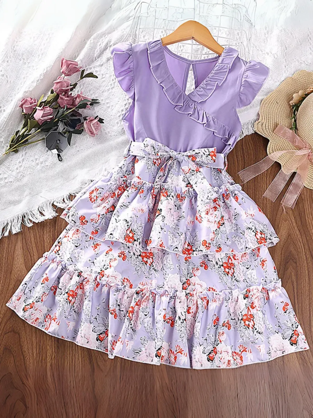 Little Wildflower Layered Floral Dress