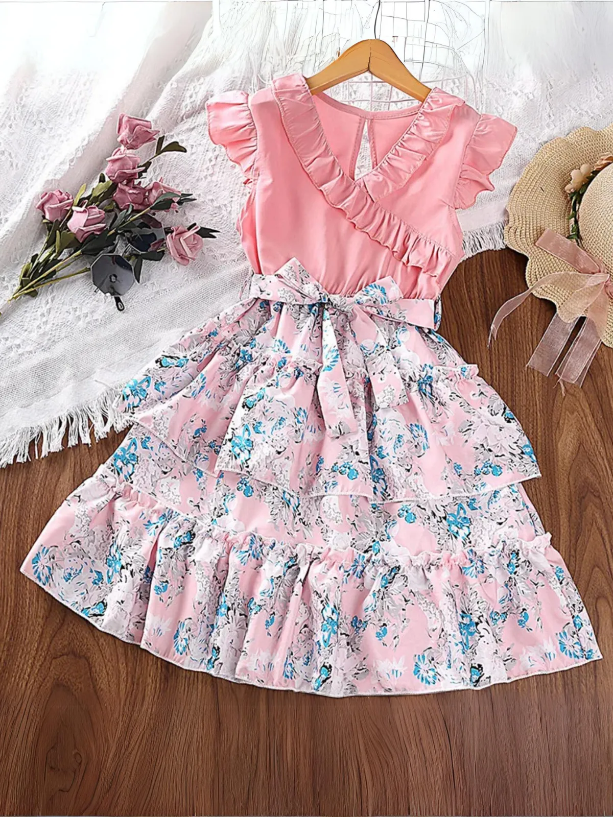 Little Wildflower Layered Floral Dress
