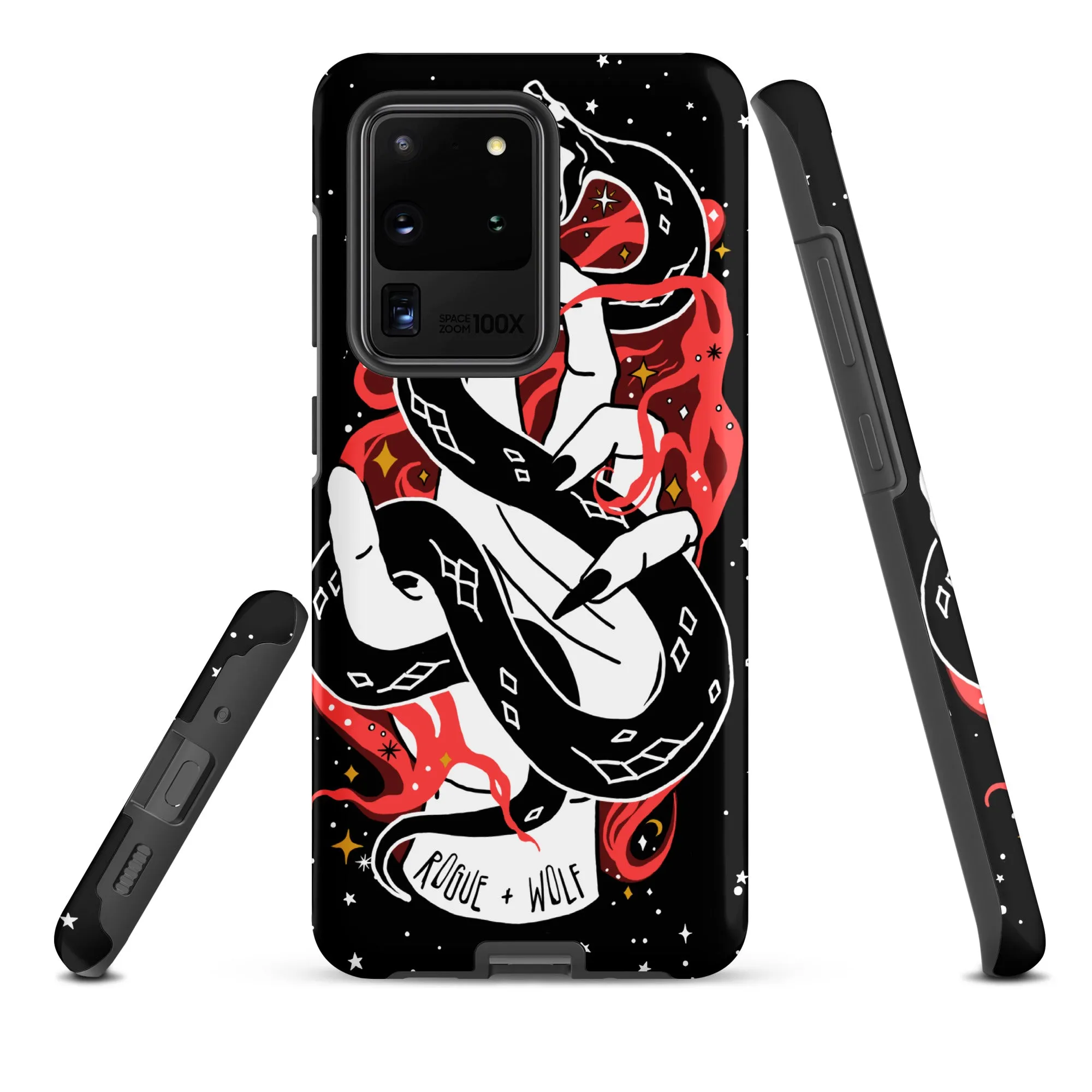 Love Bite Tough Phone Case for Samsung - Gothic Style Witchy Protective Phone Case Shockproof Cover