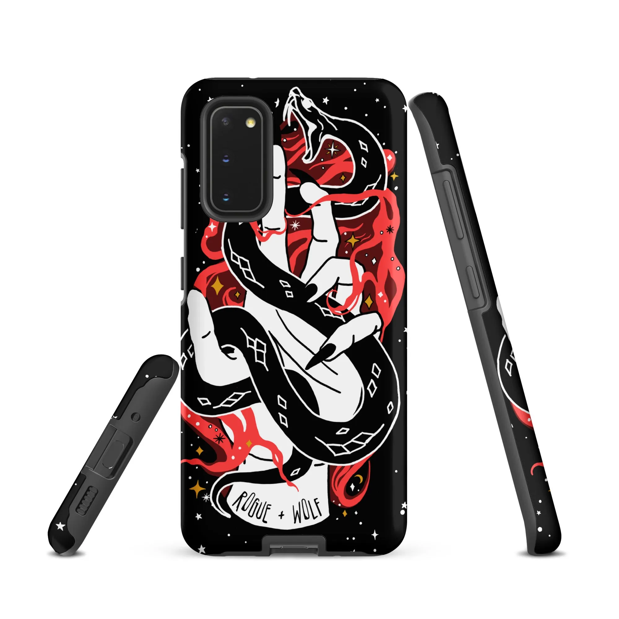Love Bite Tough Phone Case for Samsung - Gothic Style Witchy Protective Phone Case Shockproof Cover