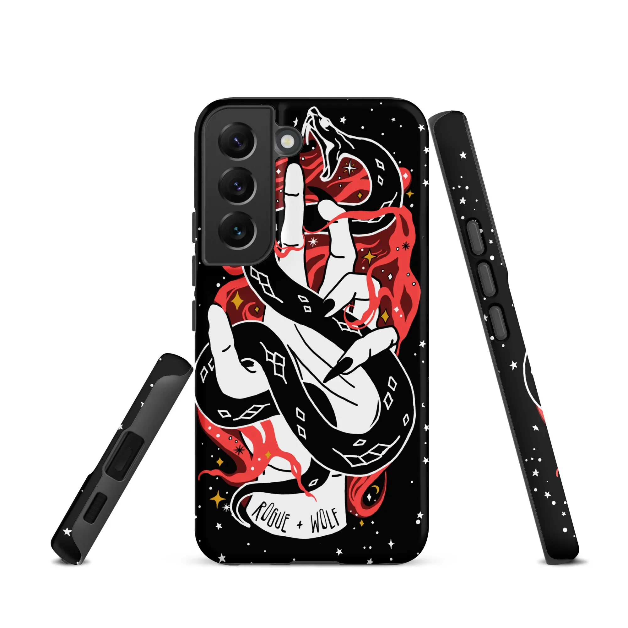 Love Bite Tough Phone Case for Samsung - Gothic Style Witchy Protective Phone Case Shockproof Cover