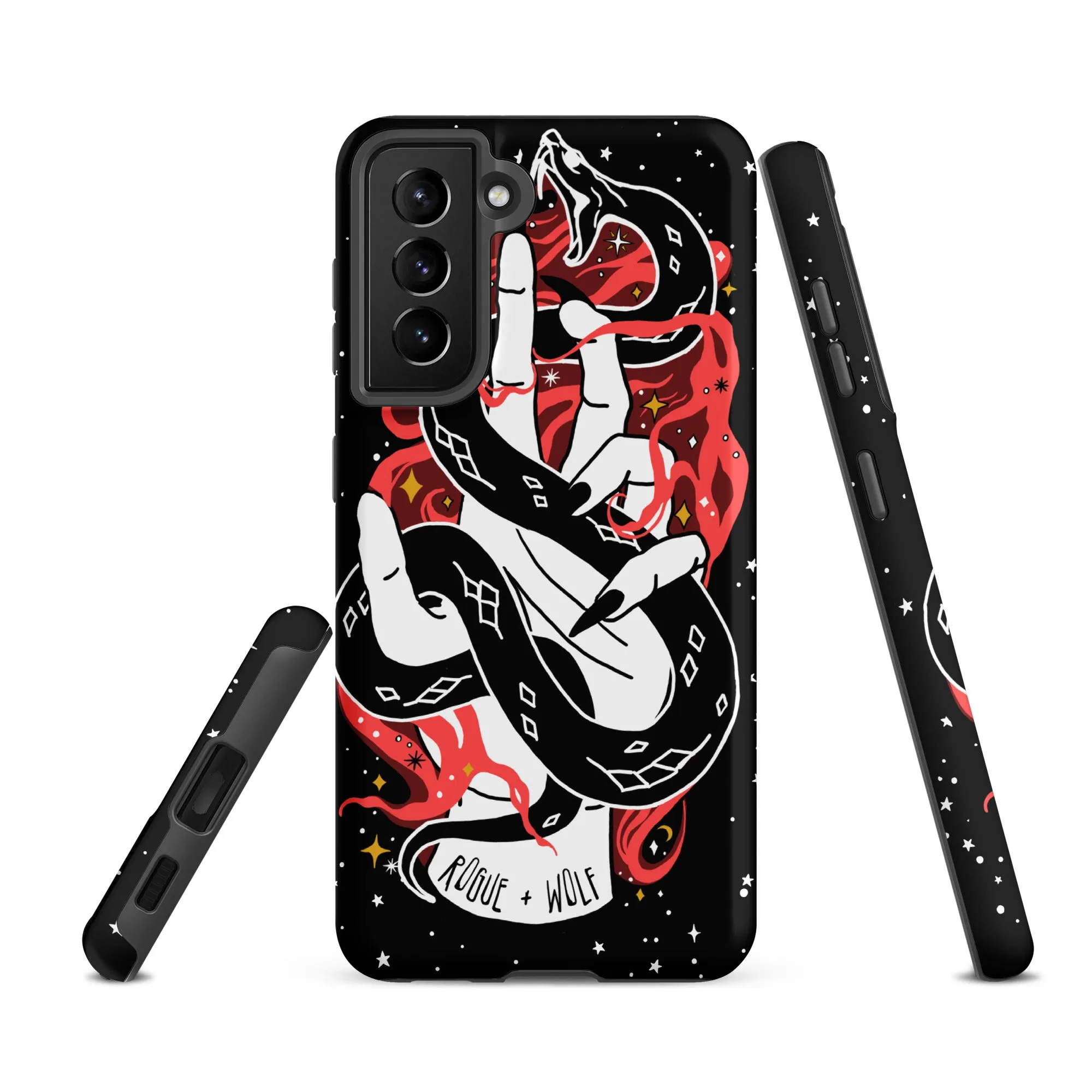 Love Bite Tough Phone Case for Samsung - Gothic Style Witchy Protective Phone Case Shockproof Cover