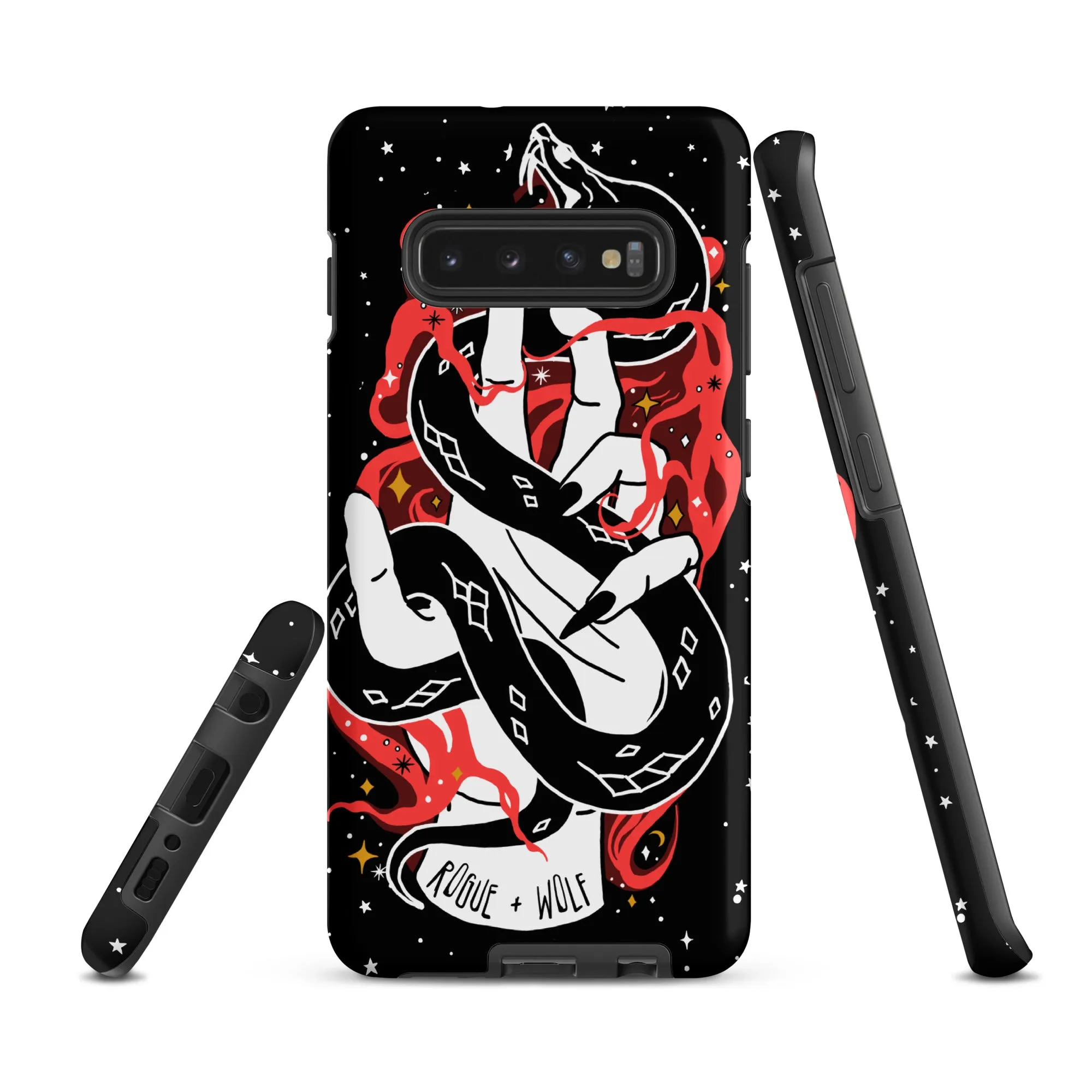 Love Bite Tough Phone Case for Samsung - Gothic Style Witchy Protective Phone Case Shockproof Cover