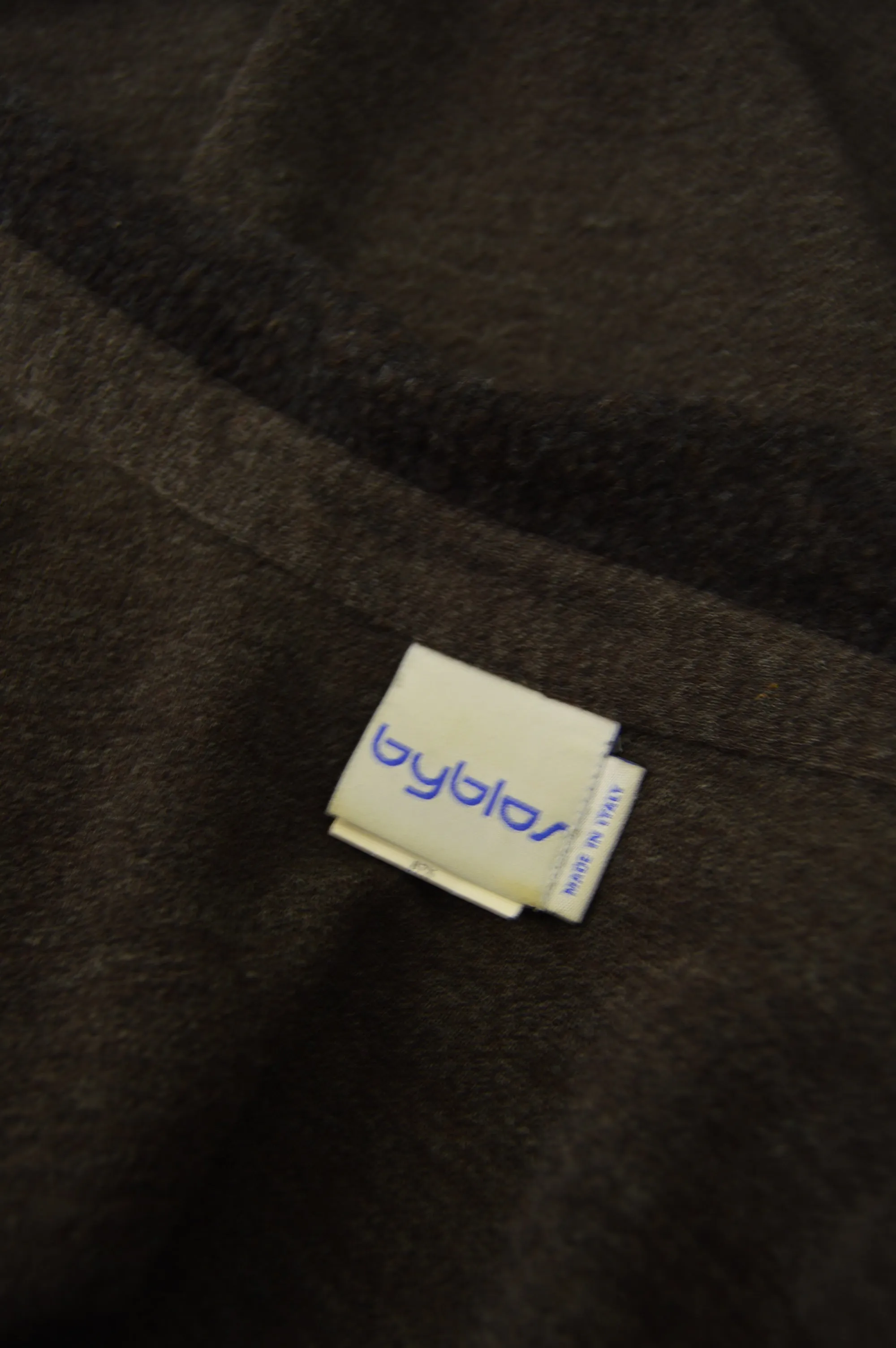 Mens Vintage Wool Blend Long Sleeve Overshirt, 1990s