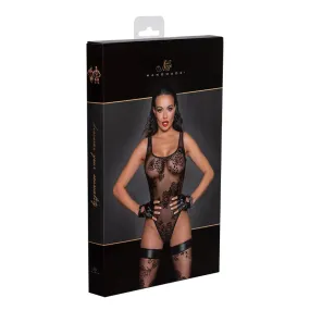Noir Handmade Tulle Body  Embroidery L