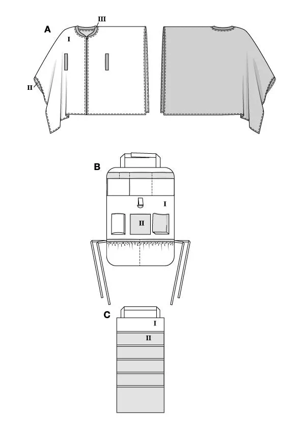 Patron Burda Enfant n°9233 : Set Accessoires-auto bébé