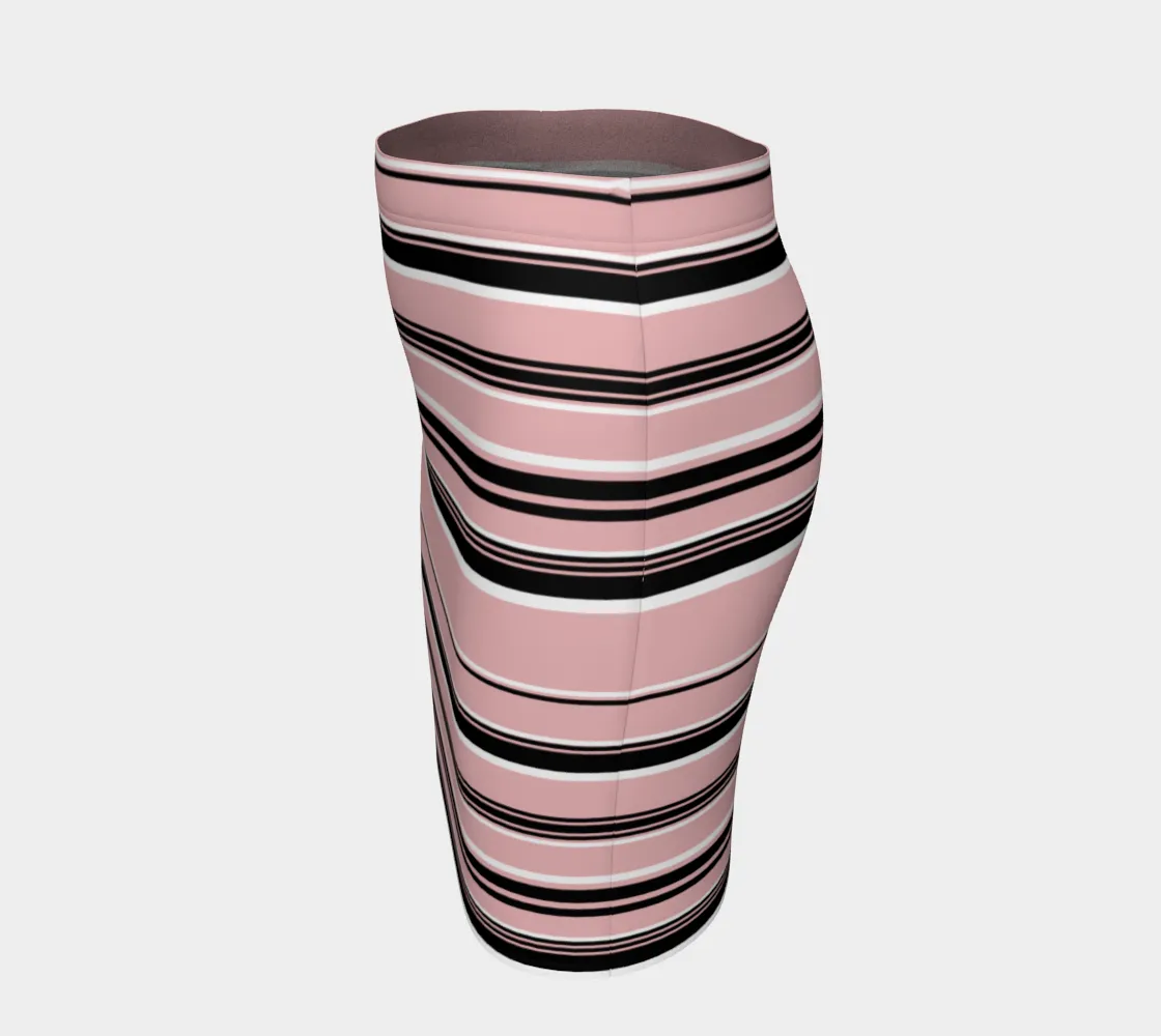 Pressed Rose Striped Skirt