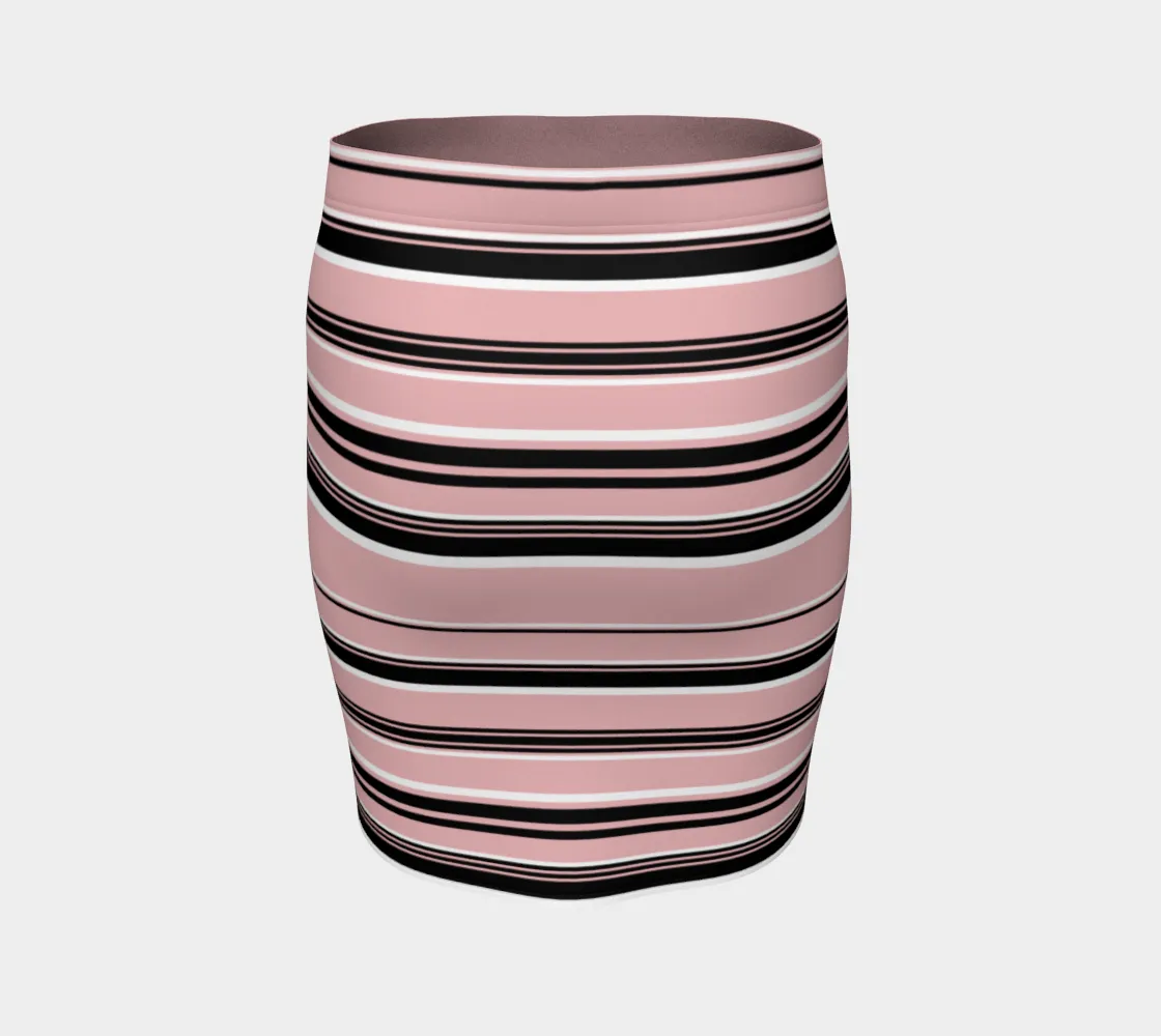 Pressed Rose Striped Skirt