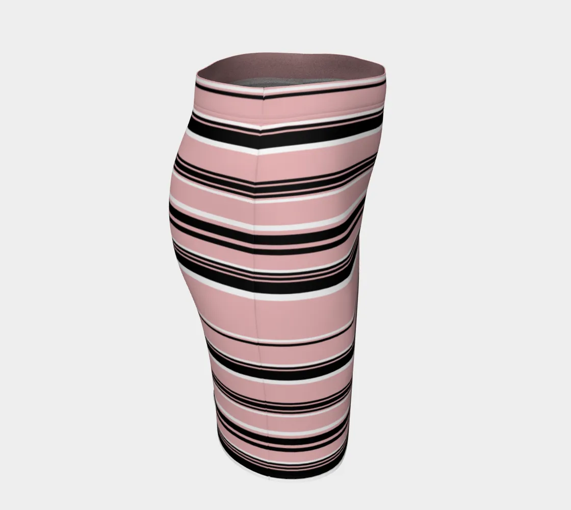 Pressed Rose Striped Skirt