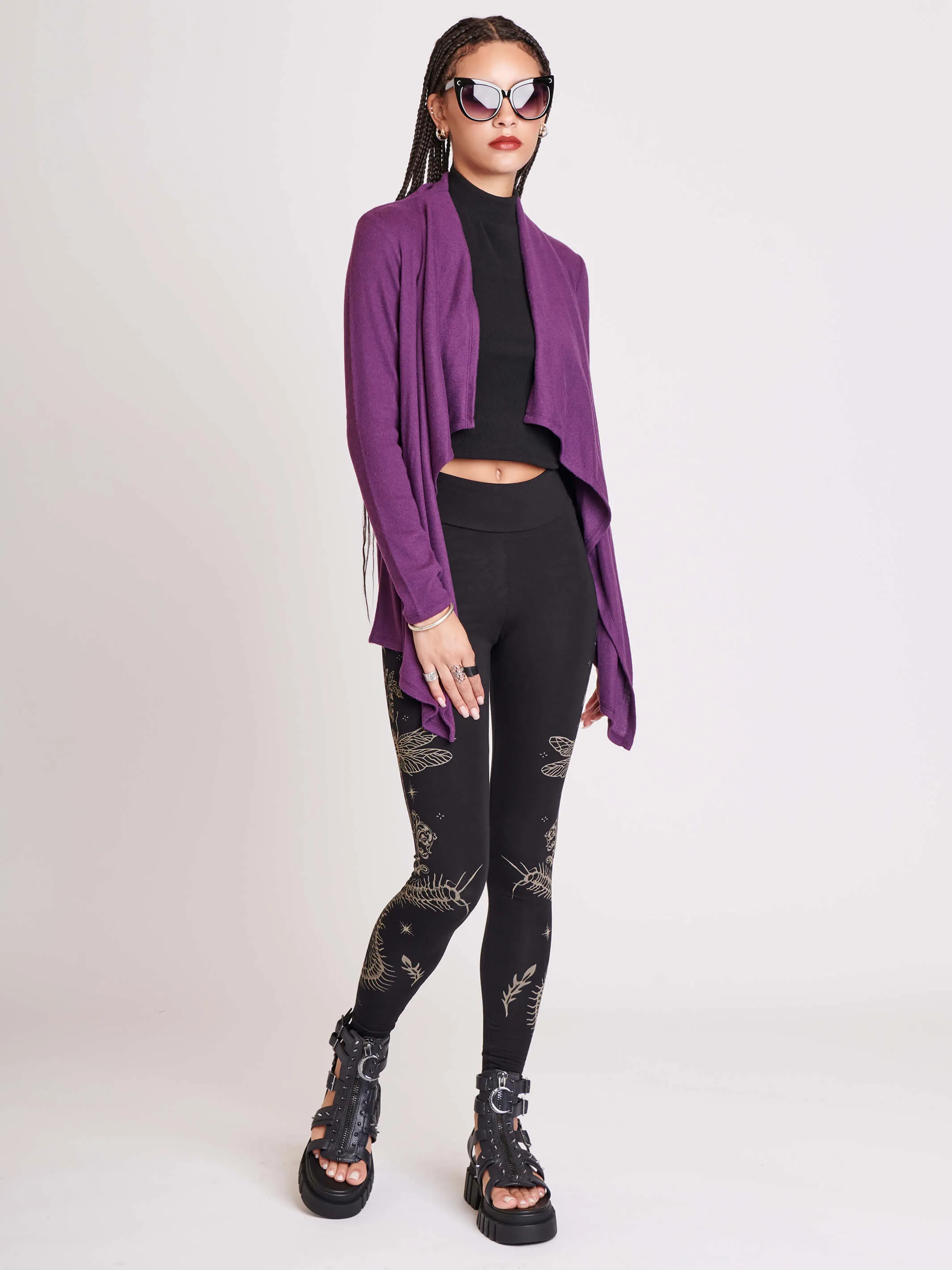 Purple Dagger Cardigan