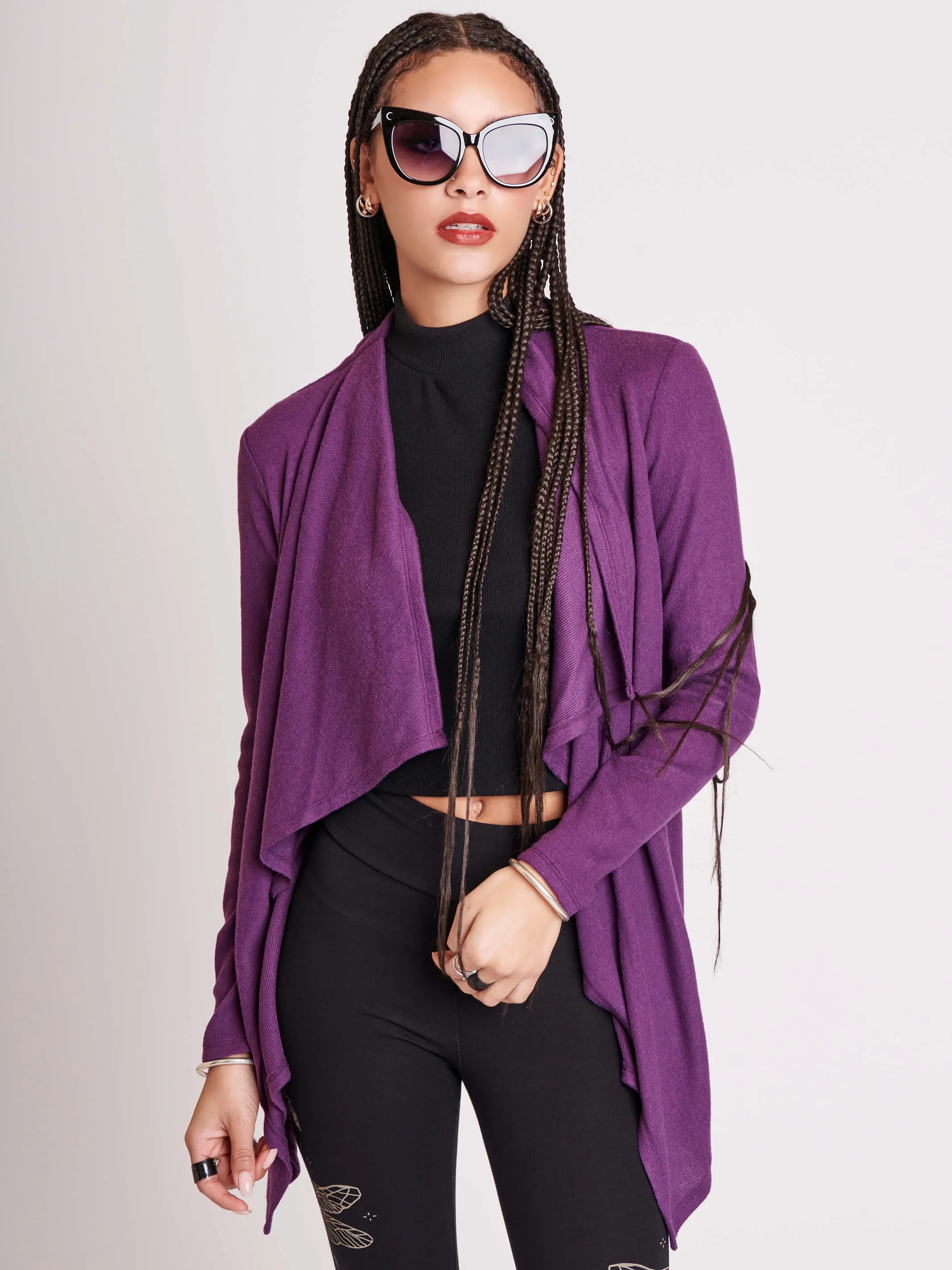 Purple Dagger Cardigan