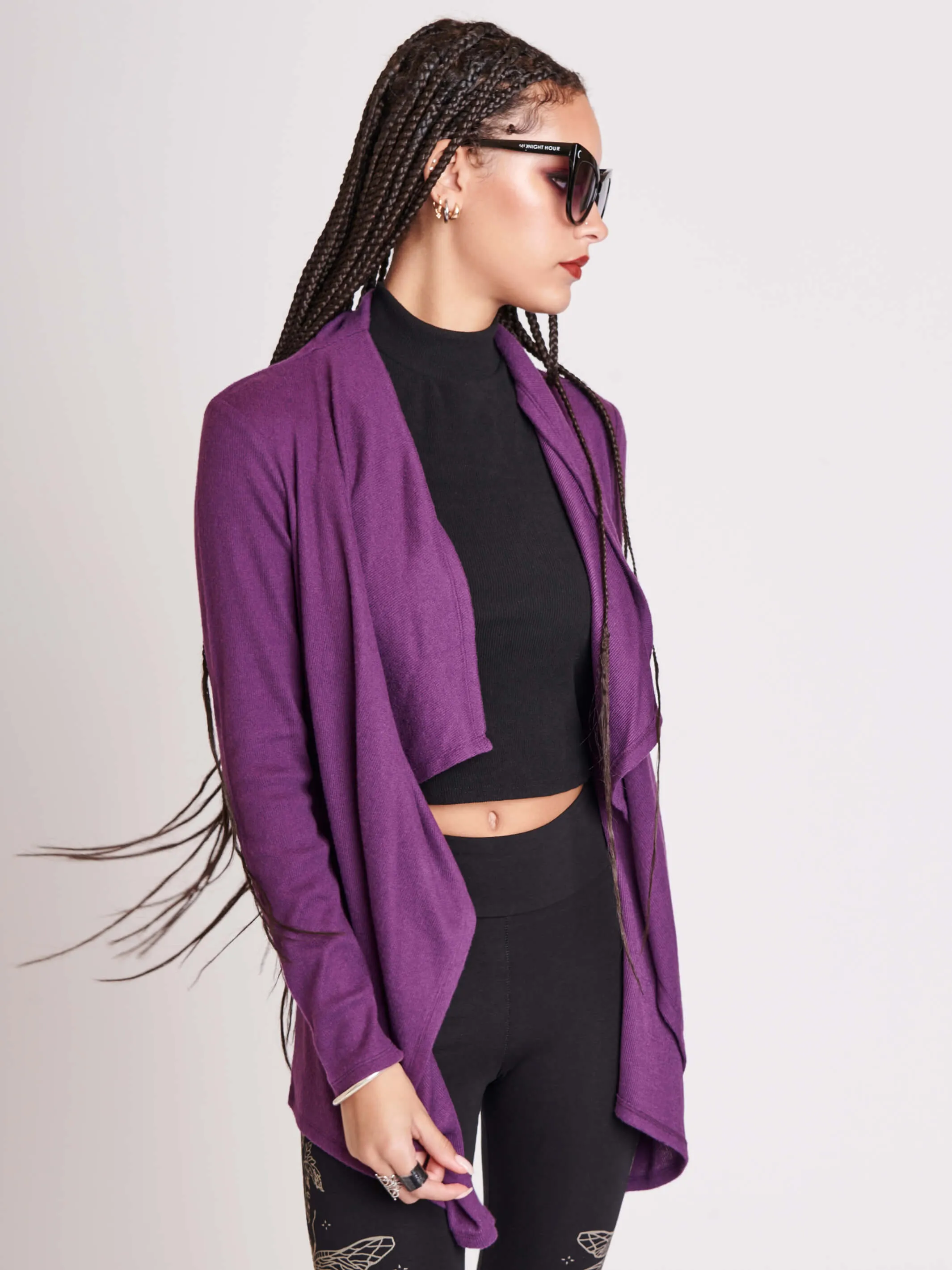 Purple Dagger Cardigan
