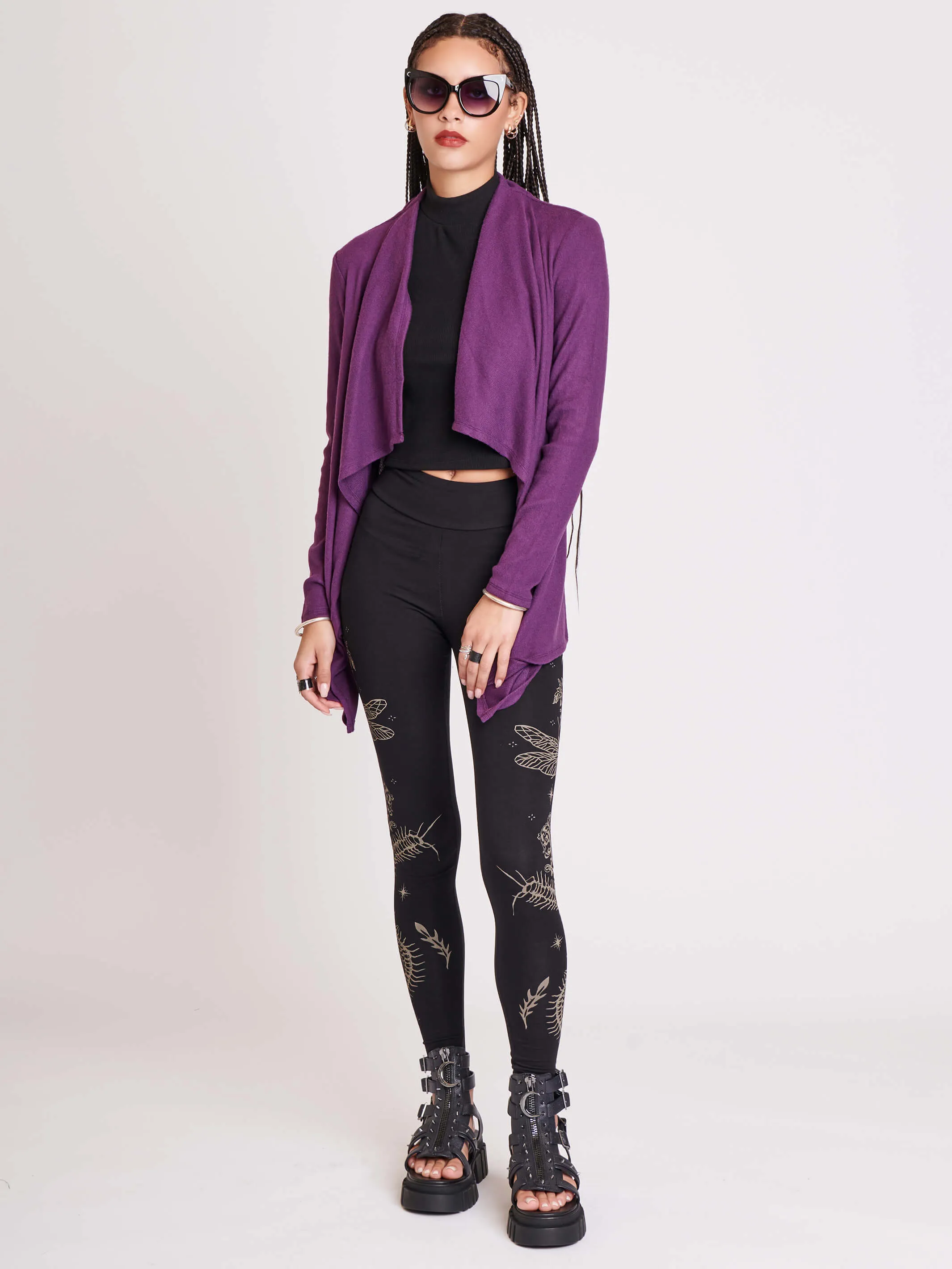 Purple Dagger Cardigan