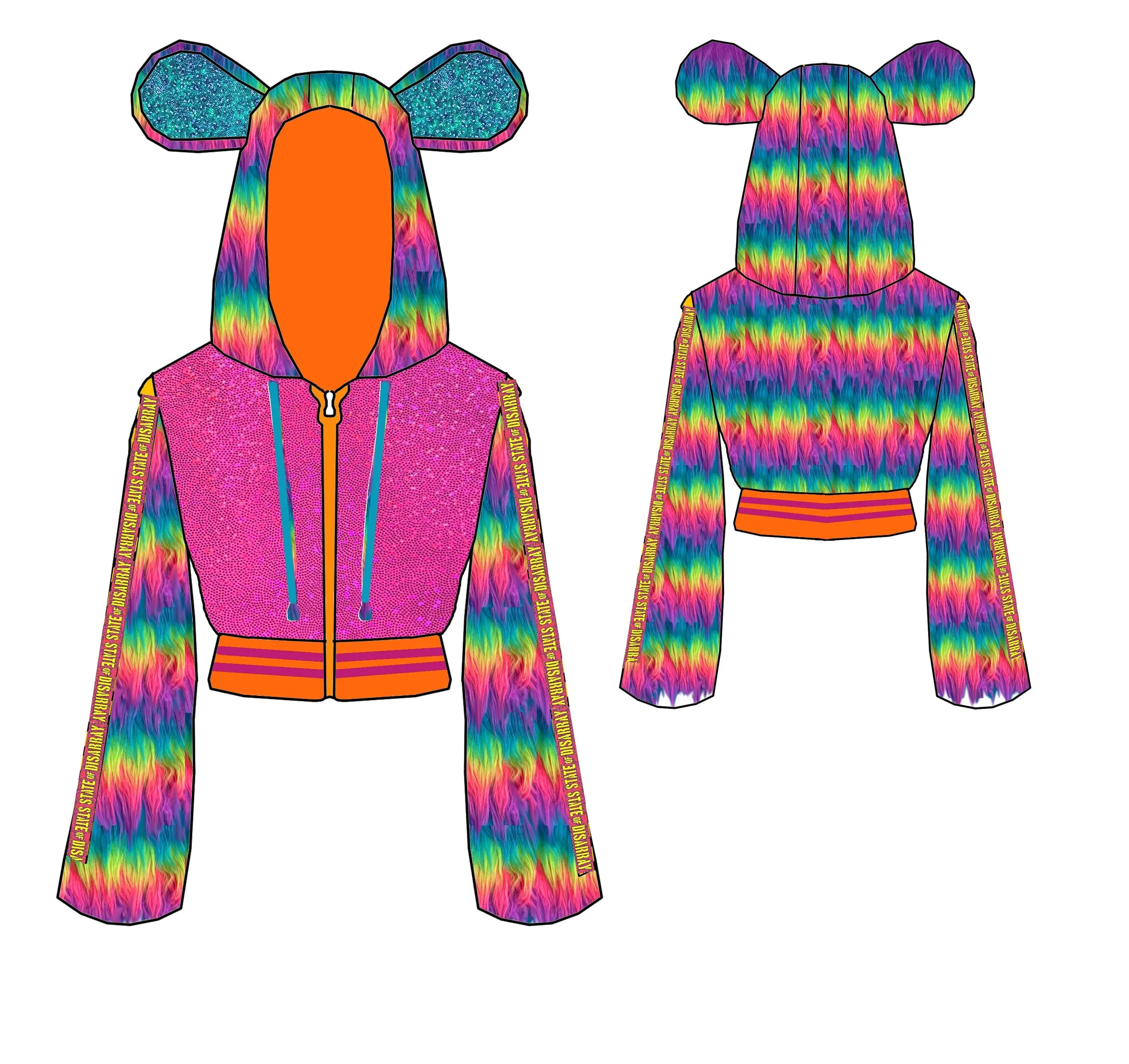 Rainbow Rascal | Disco Minx Hoodie | Unisex