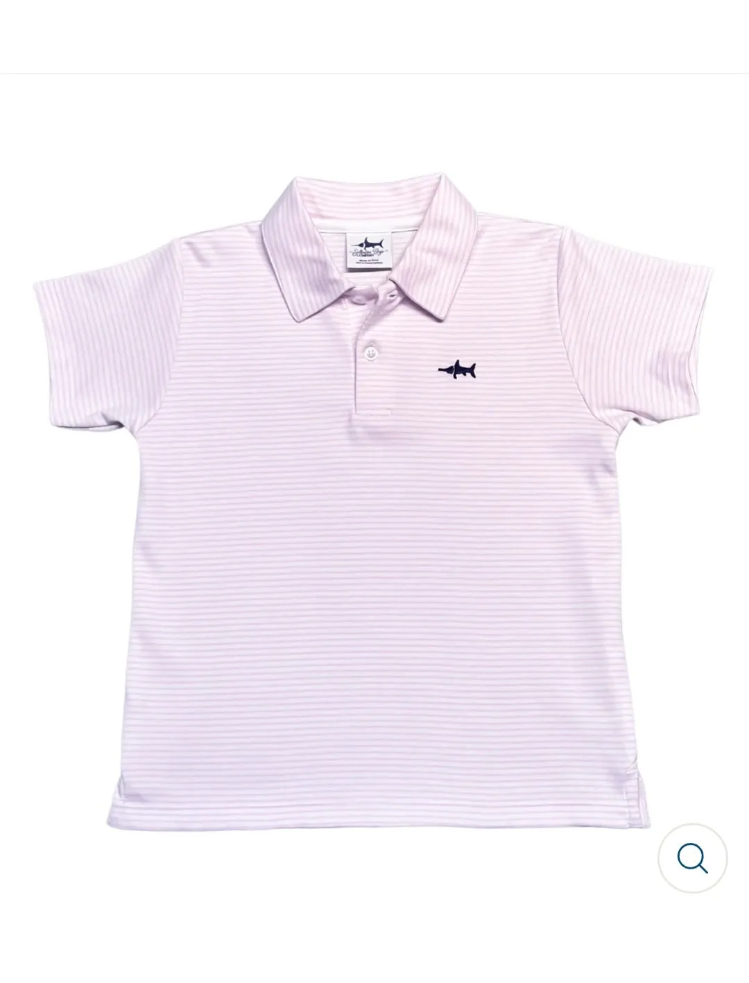 SALTWATER BOYS  POLO PINK STRIPE