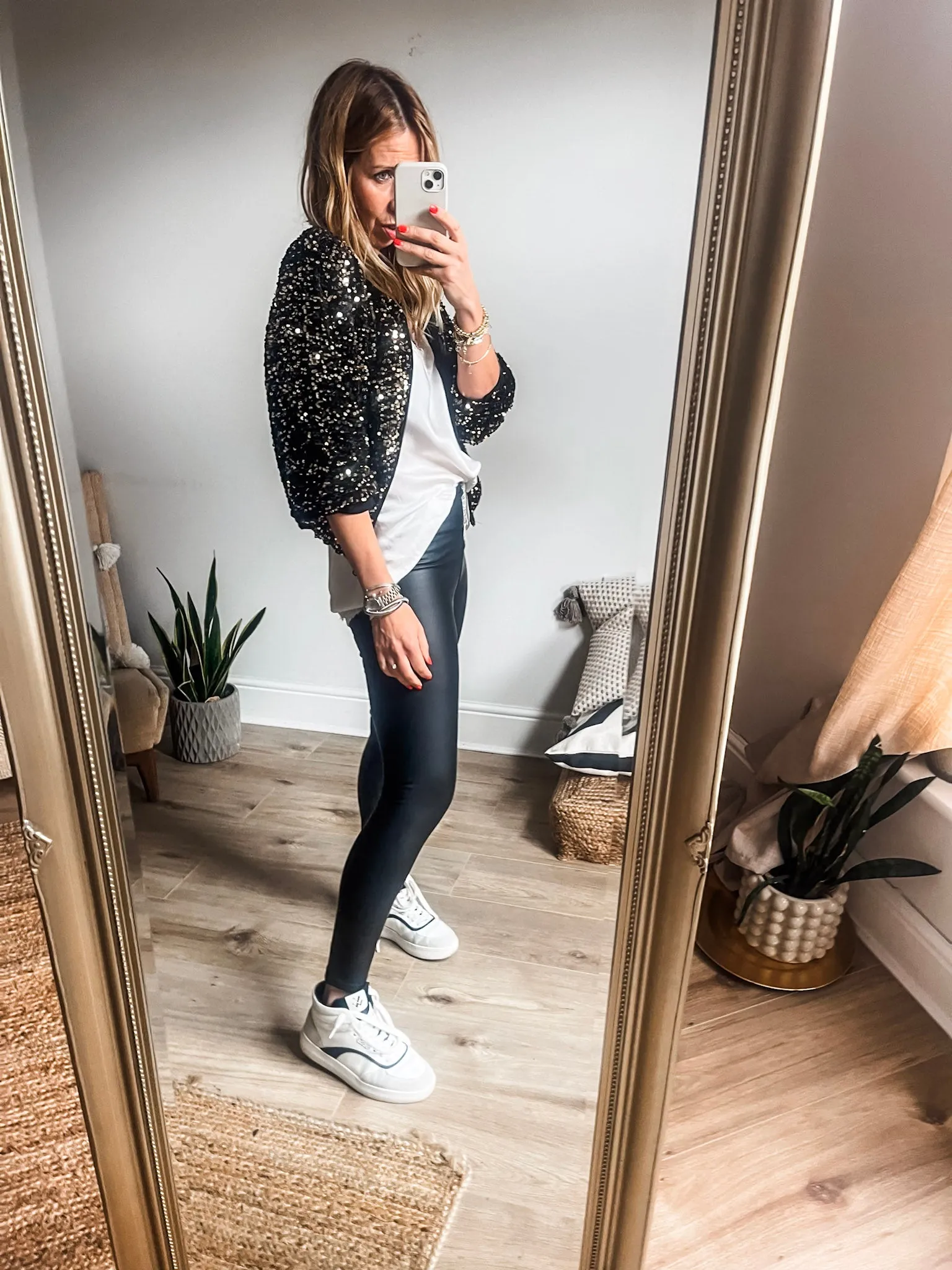 Sequin Bomber Jacket