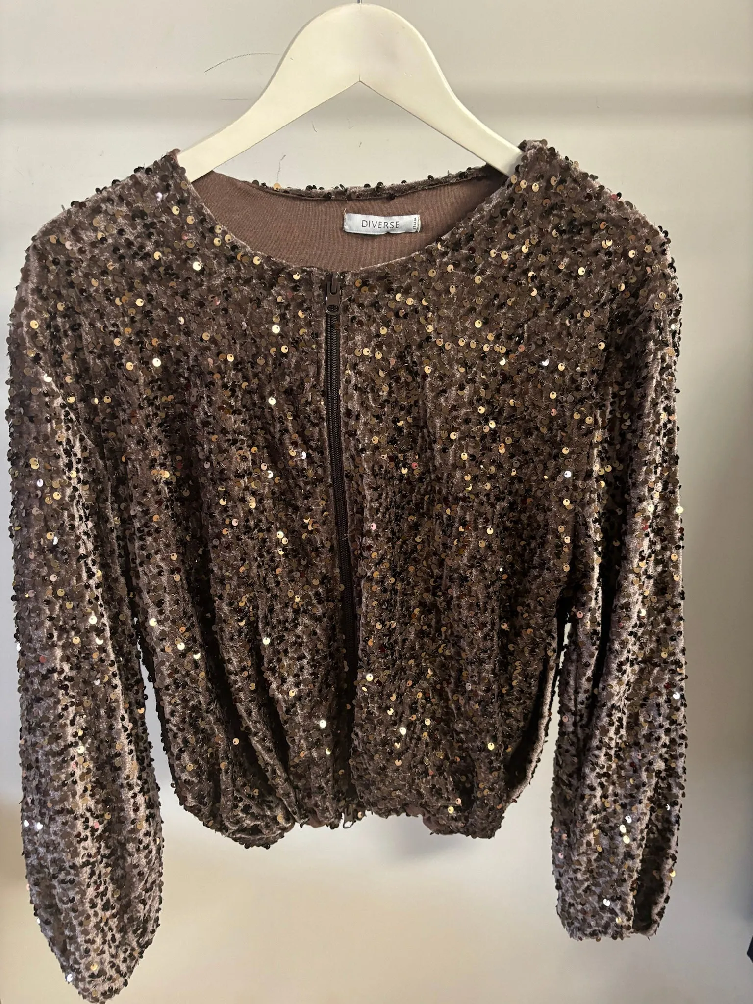 Sequin Bomber Jacket