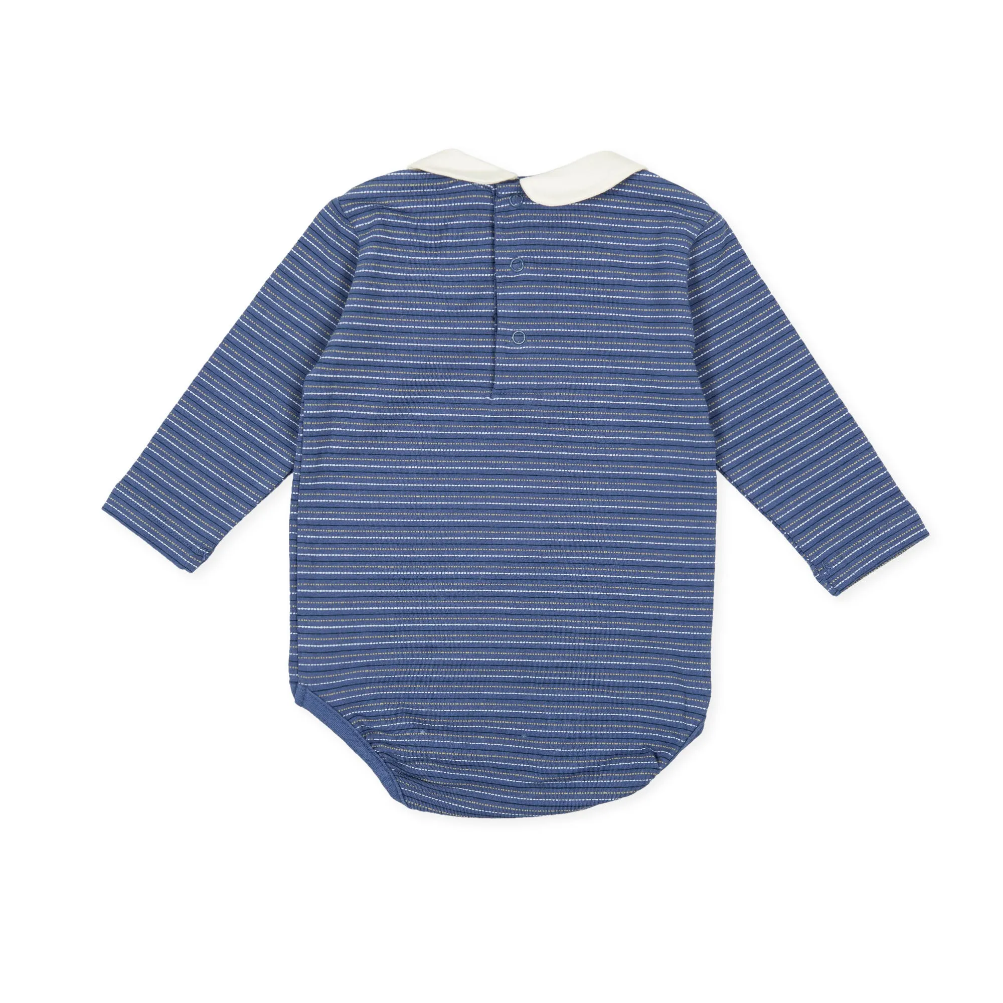 Tutto Piccolo 9723 Body Punto Liso Bodysuit - Indigo