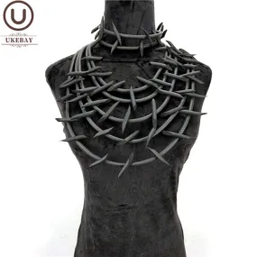 UKEBAY New Gothic Pendant Necklaces Women Punk Sweater Chains 3 Necklaces Strange Jewelry Handmade Rubber Jewelry Torques Rope