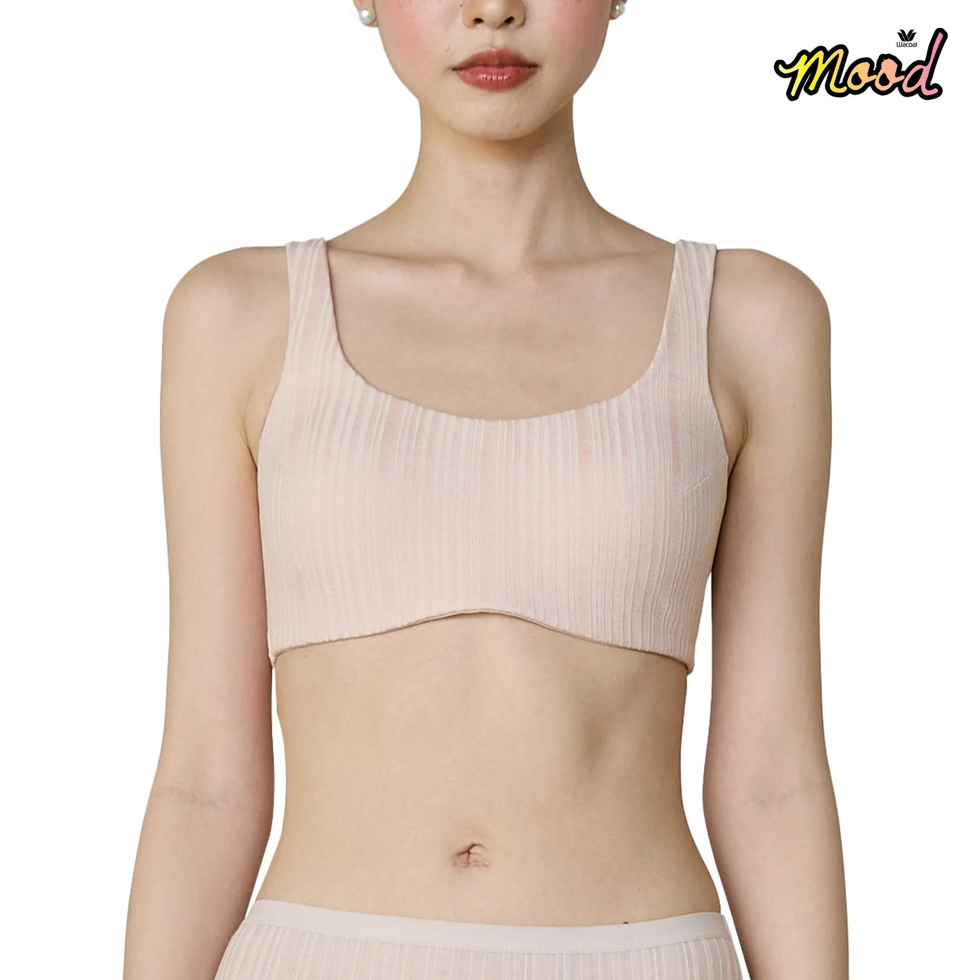 Wacoal Mood  Smart Size ชุดชั้นในวัยรุ่น บราไร้โครง รุ่น MM1X89 (เข้าคู่ MUMX89) สีเบจ (BE)