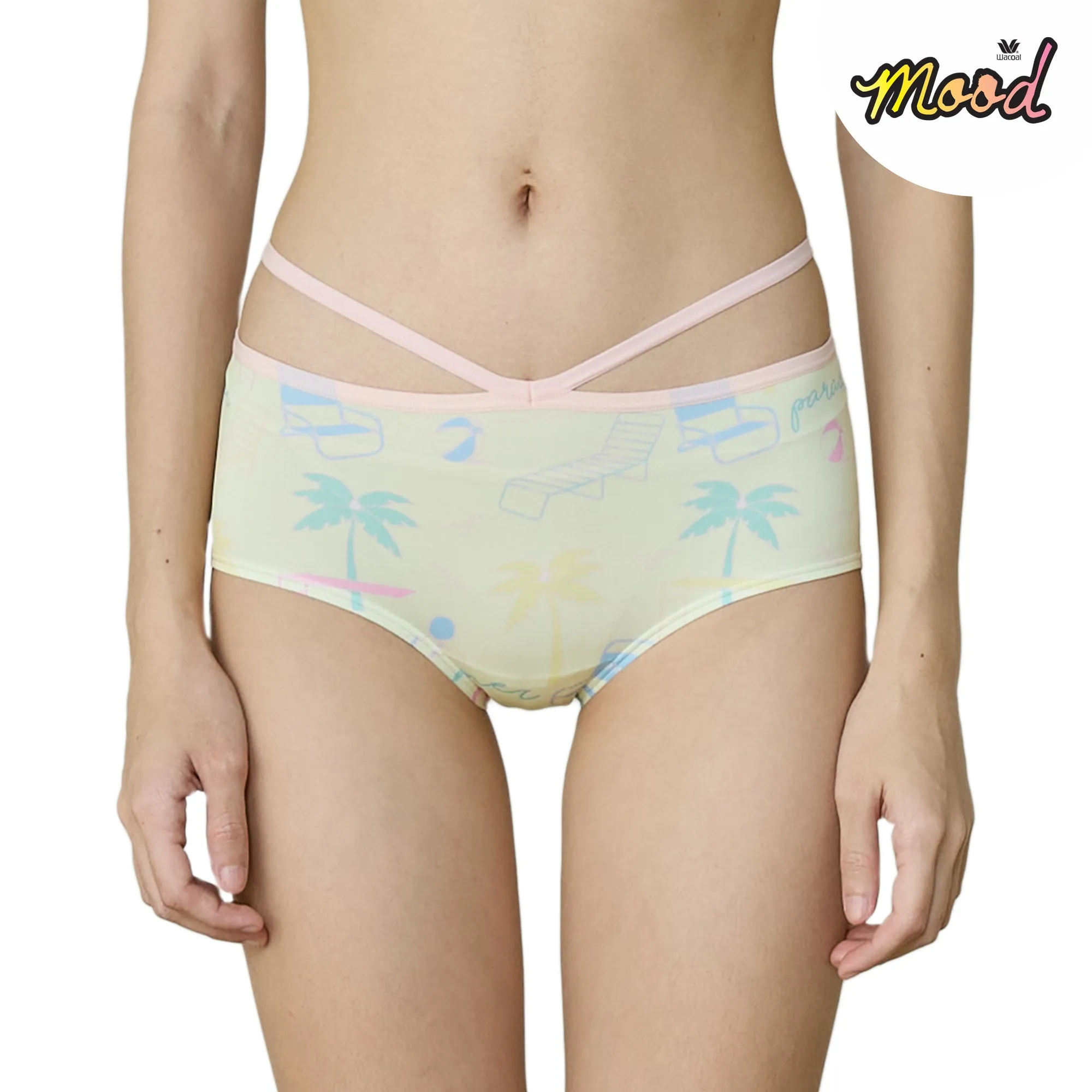 Wacoal Mood Smart Size ชุดชั้นในวัยรุ่น บราไร้โครง รุ่น MM1X91 (เข้าคู่ MUMX91 )  สีเหลือง (YE)
