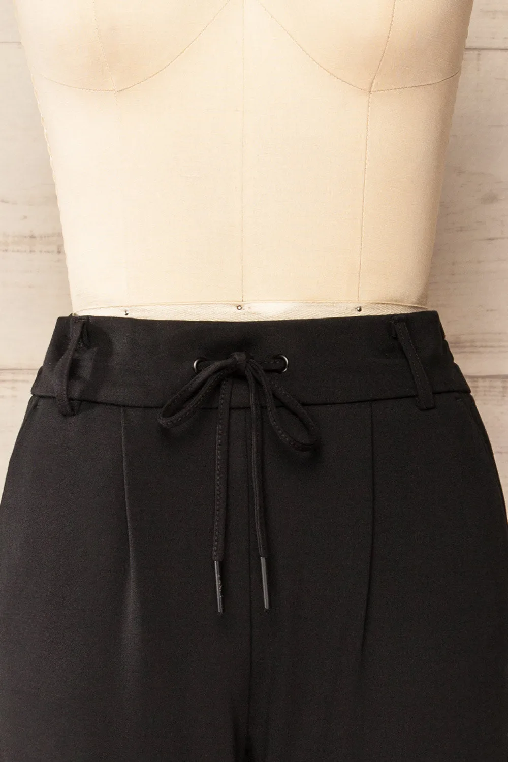 Warsaw | Black Fitted Leg Jogger Pants