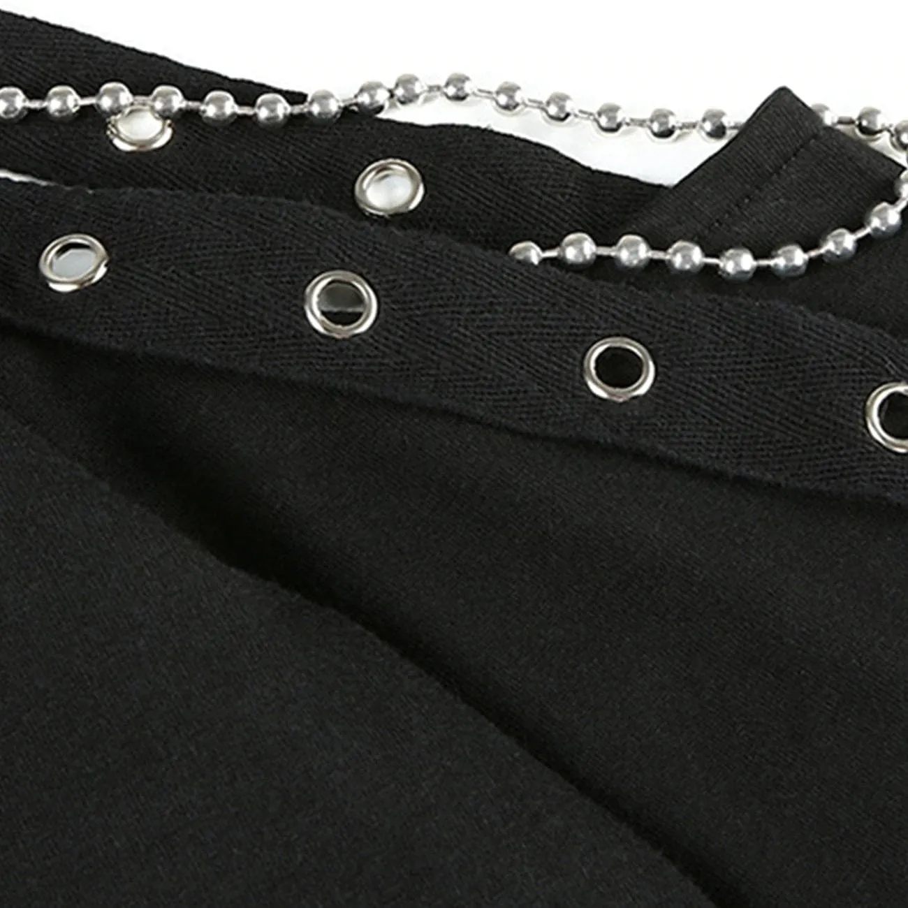 WLS Single Shoulder Hollow Sweater