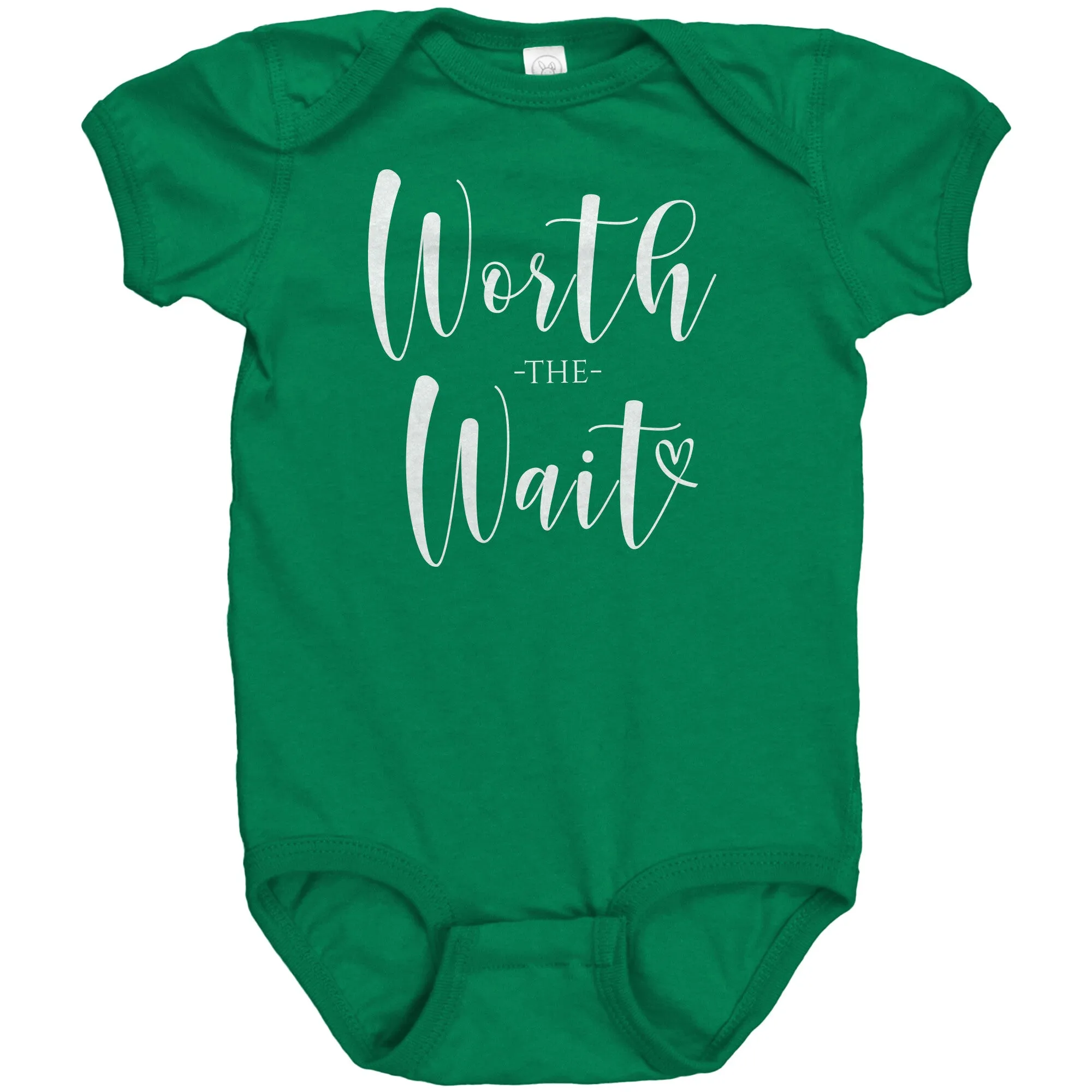 WORTH the WAIT Baby One Piece Snap Bodysuit