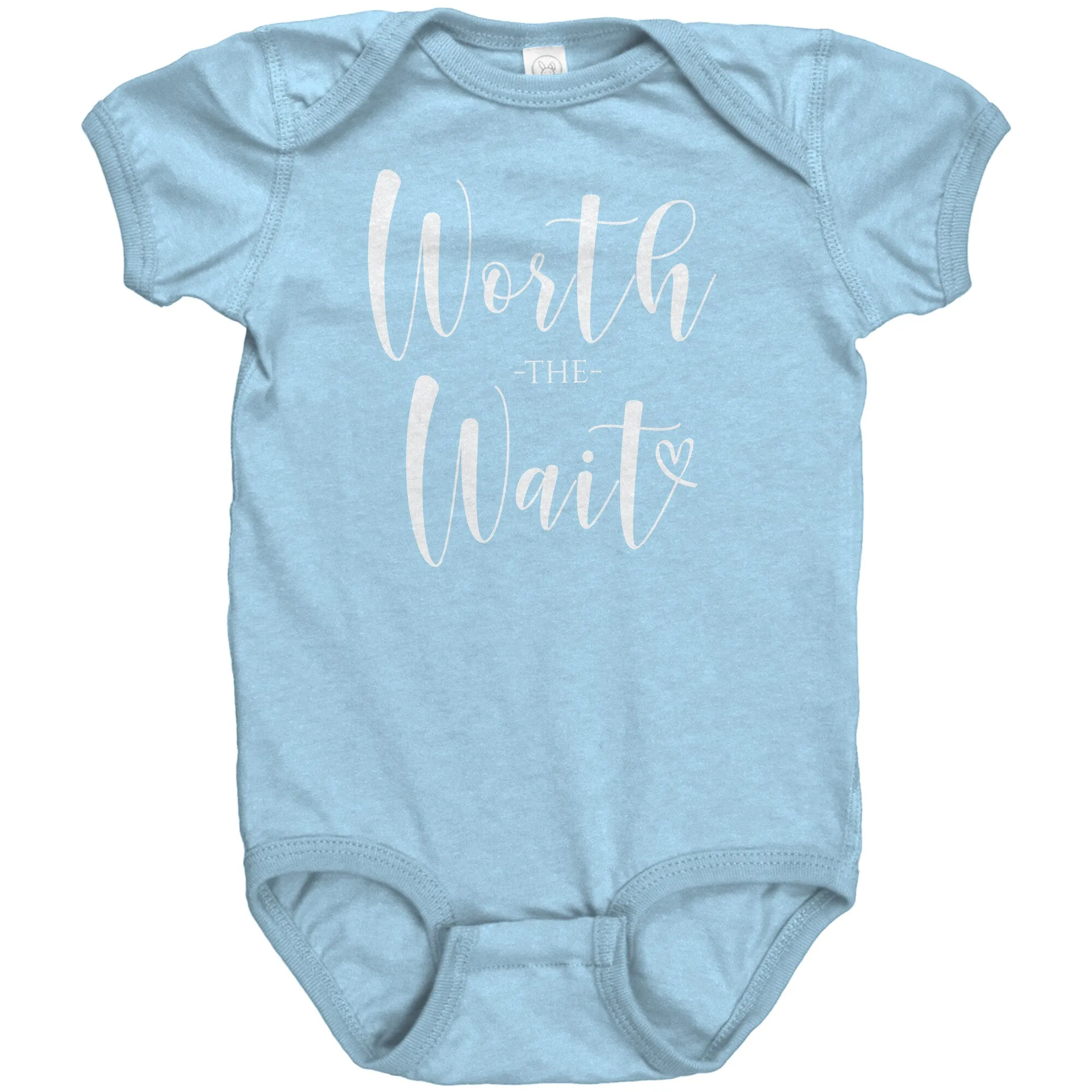 WORTH the WAIT Baby One Piece Snap Bodysuit